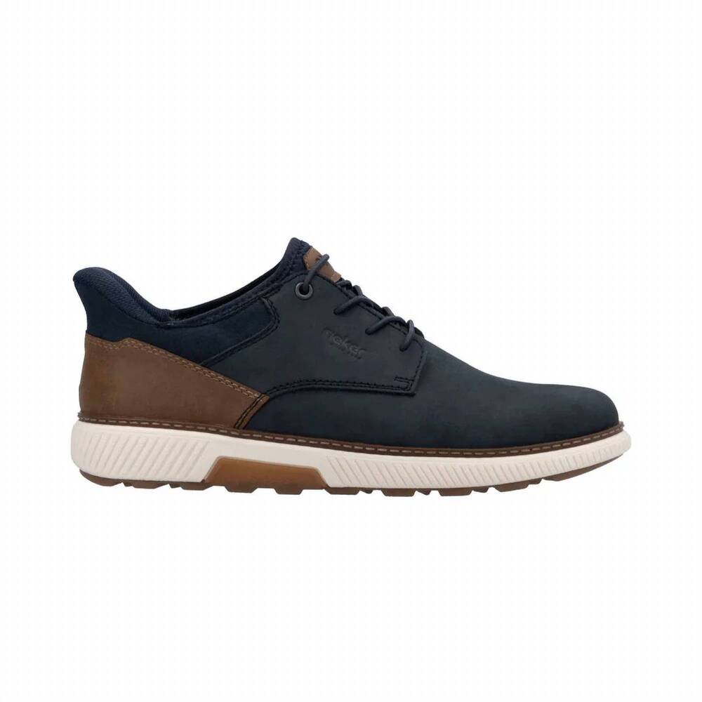 NEW RIEKER men's stan b3357 shoe in midnight / pazifik / nuss / navy